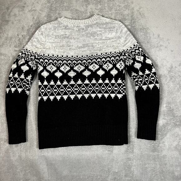 Banana Republic Sweater Womens XS Merino Wool Scandanavian Fair Isle Print - Picture 4 of 9